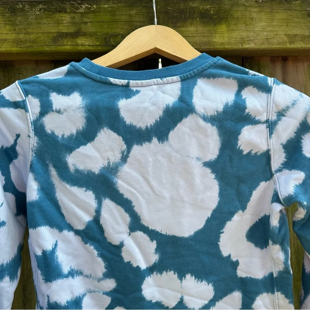 Nike Tie Dye Crewneck Sweatshirt Blue and‎ White Size Medium